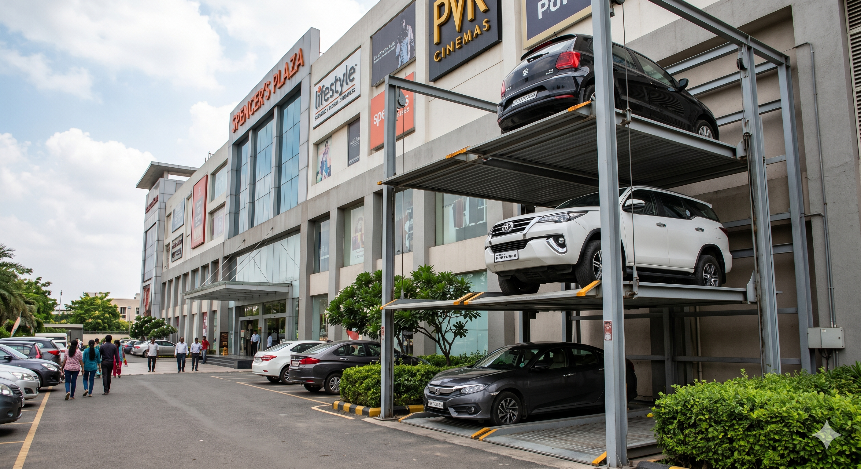 Multi-storey car parking elevator – large vehicle lift